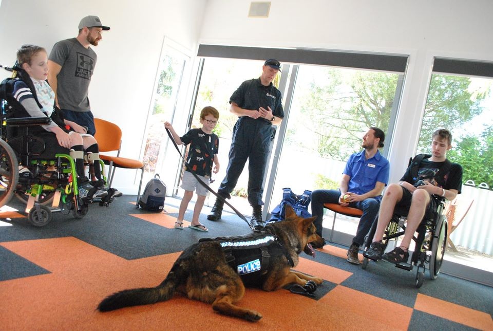 Police Dog Visit at Rainbow Place