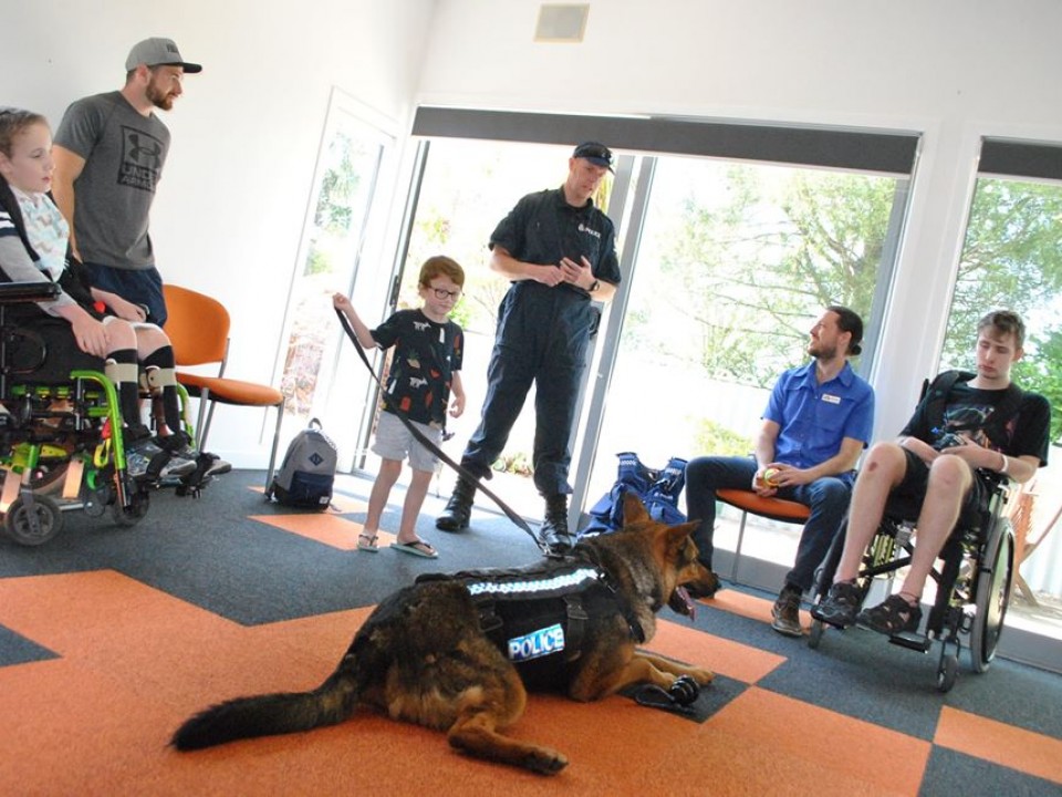 Police Dog Visit at Rainbow Place